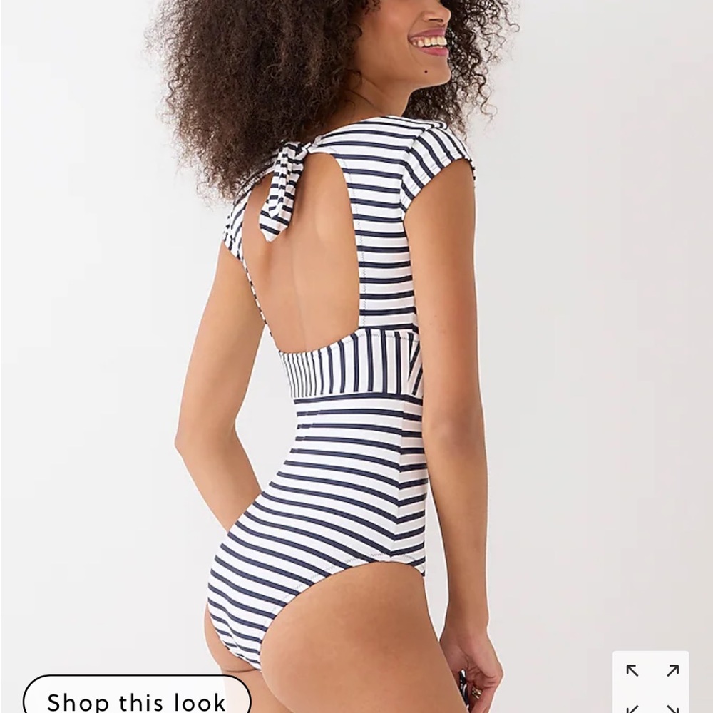 NWT Jcrew cap sleeve one piece swim